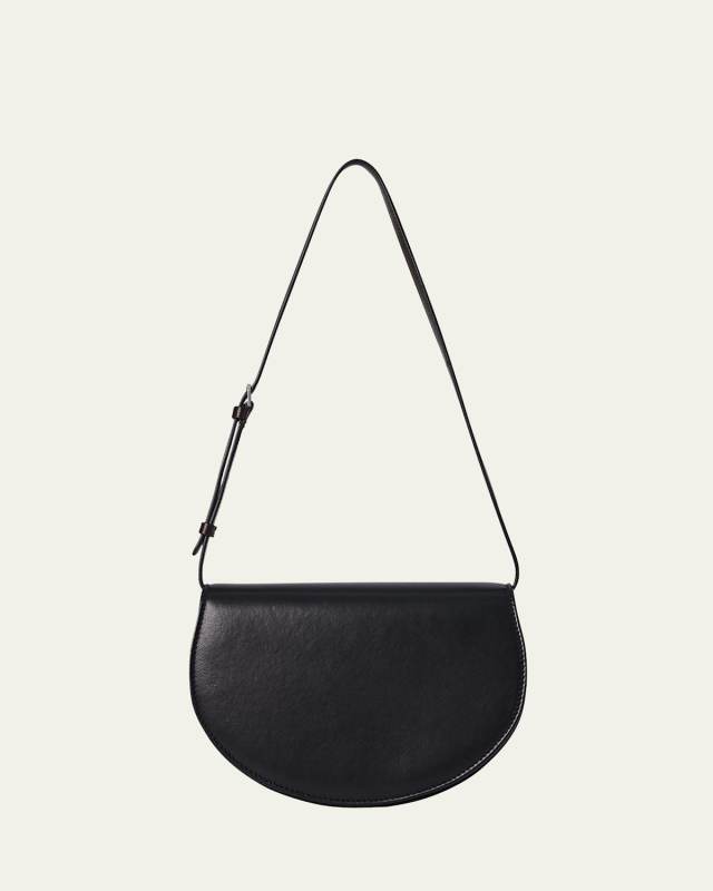 Canteen Saddle Shoulder Bag in Napa Leather